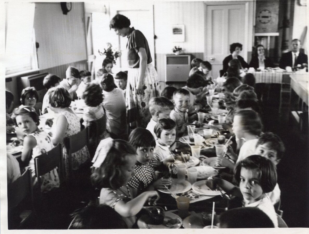 East Hanningfield School 1965 - Dinner Time